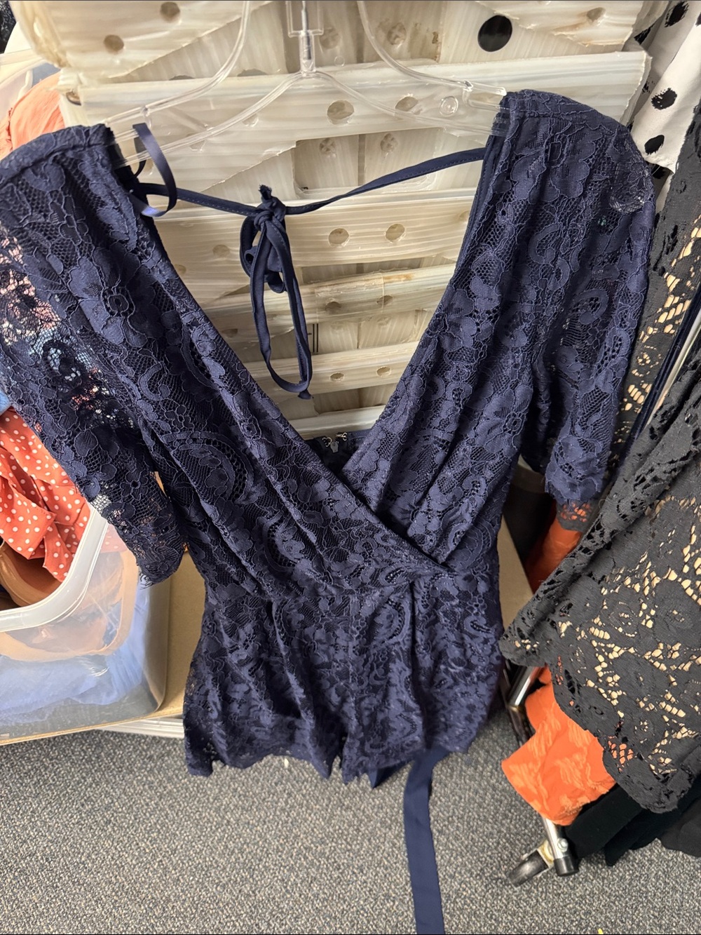 Trixxi lace romper M // 082812